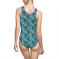 Blue Tropical Bliss Women's Classic One-Piece Swimsuit (AOP)