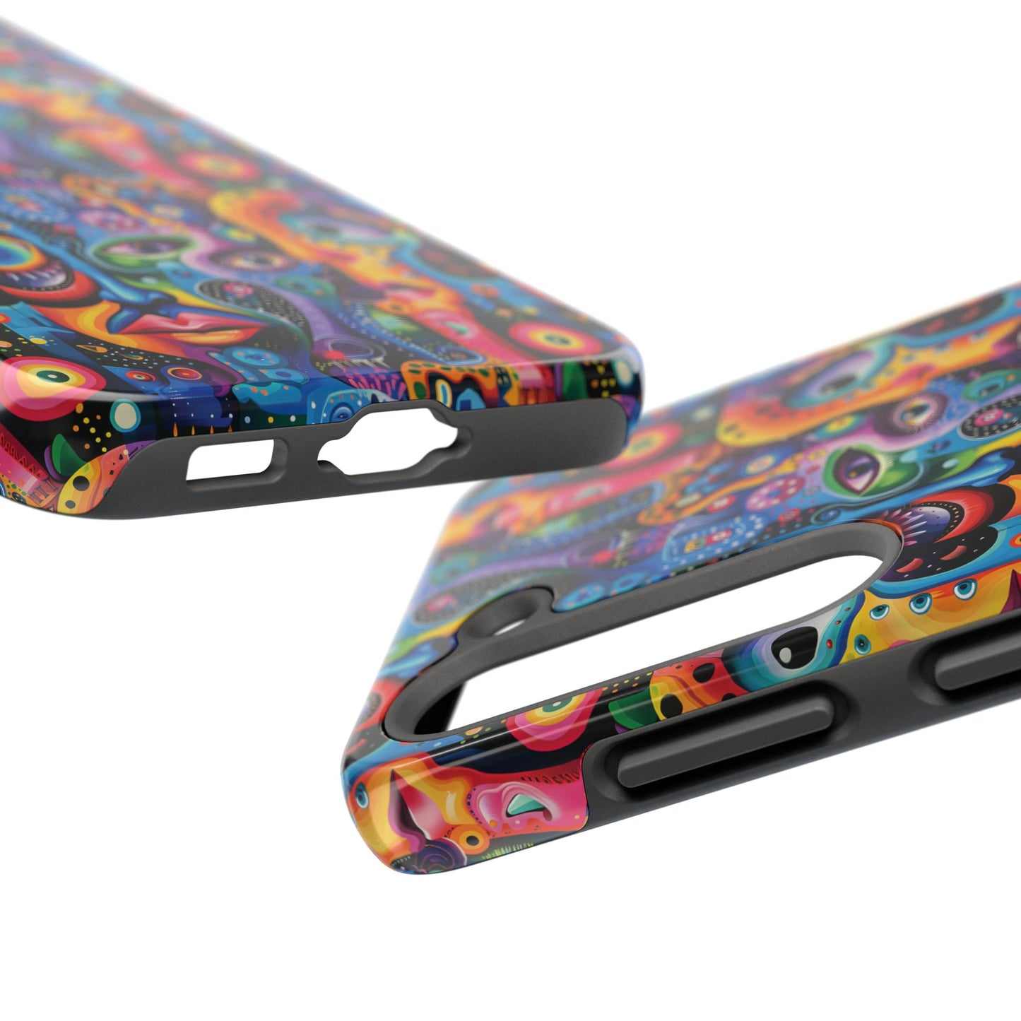 Psychedelic Visions Vibrant Art iPhone and Samsung Phone Case - Stylish Tough Case for Artists & Creatives.