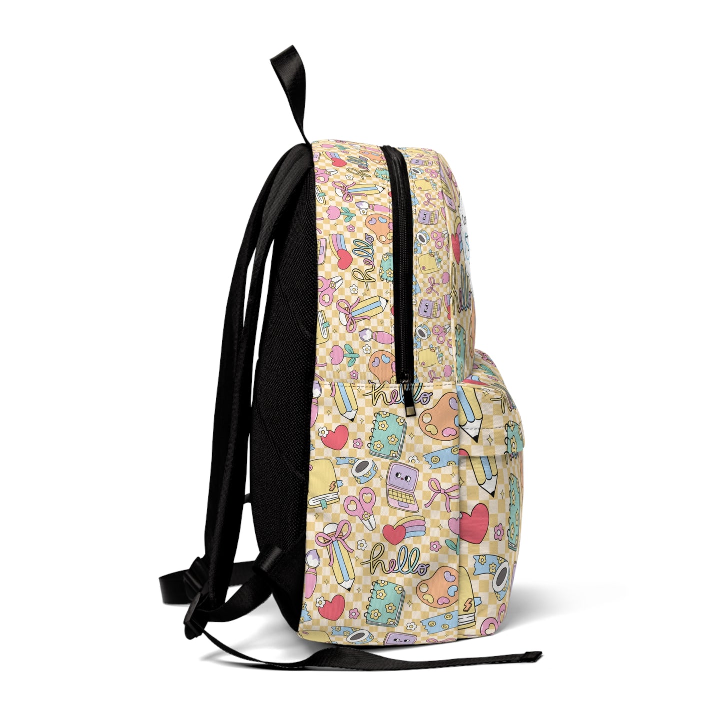 Personalized Doodle Daydream Composition Book Inspired Colorful Kids' Backpack, School Bag, Fun Pattern Backpack, Cute Child's Rucksack, Composition Backpack, Unique School Supplies