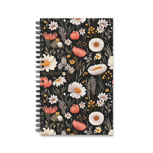 Blossom Elegance: Noir Garden Spiral Journal (EU)