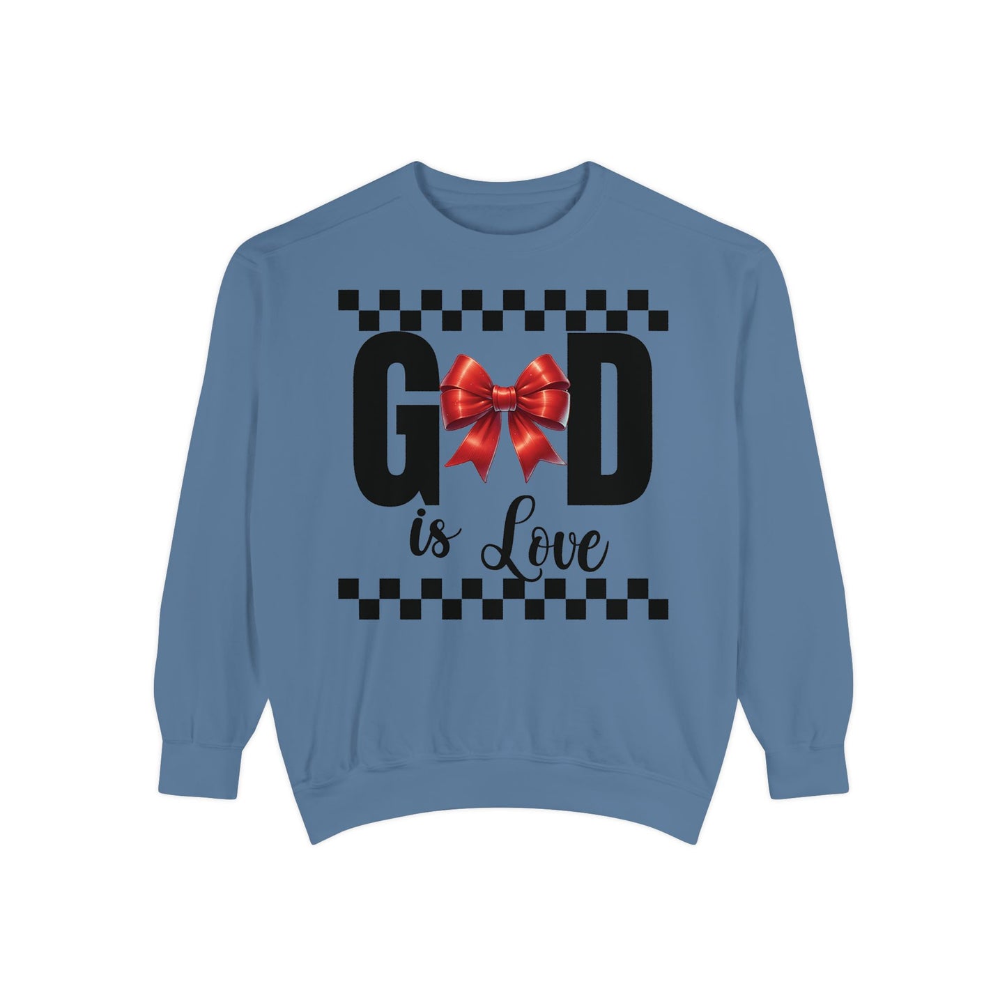 GOD is LOVE Unisex Comfort Colors Garment-Dyed Sweatshirt