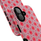 Roseburst Mosaic Vibrant Flower Pattern iPhone Case, Stylish iPhone Cover, Tough Magnetic Case, Floral Gift, Trendy Accessory for Her