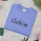 Embroidery 'ELOHIM, GENESIS 1:1' - Faith-Based Unisex Garment-Dyed Comfort Colors T-shirt, Faith Gift Tee, Religious Tee, Embroidery Tee.