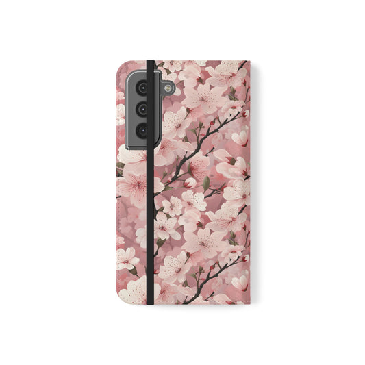 Cherry Blossom Flip Case — iPhone & Samsung Protective Phone Case