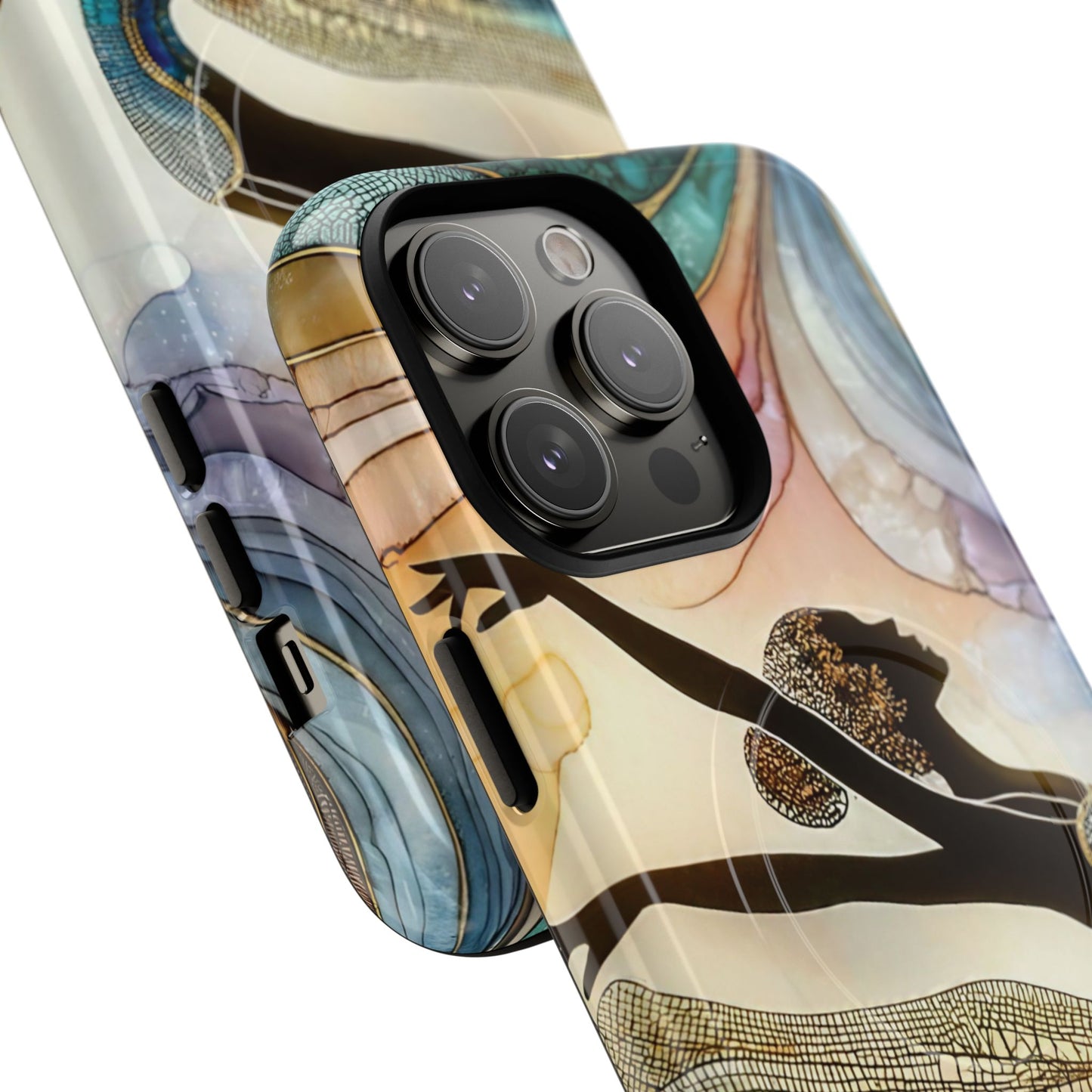 Artistic iPhone Case with Dancer Design, Tough Magnetic Case, Unique Gift for Dancers, Colorful iPhone Cover, Stylish Accessory.