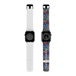 Psychedelic Visions Vibrant Artistic Apple Watch Band - Fun Colorful Design