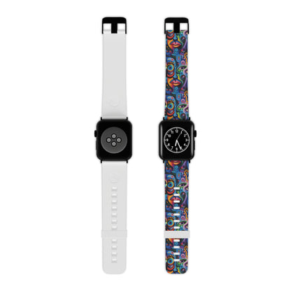 Psychedelic Visions Vibrant Artistic Apple Watch Band - Fun Colorful Design
