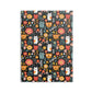 Whimsical Feline Garden Hardcover Notebook with Puffy Covers