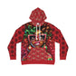 That Ugly Christmas Men's Hoodie with All-Over Print Design - Silky Smooth Polyester Fabric