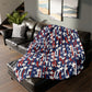 Patriotic Waves Soft Minky Blanket