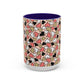 Heart Patterned Coffee Mug - Colorful Love Design, Perfect for Gifts & Celebrations