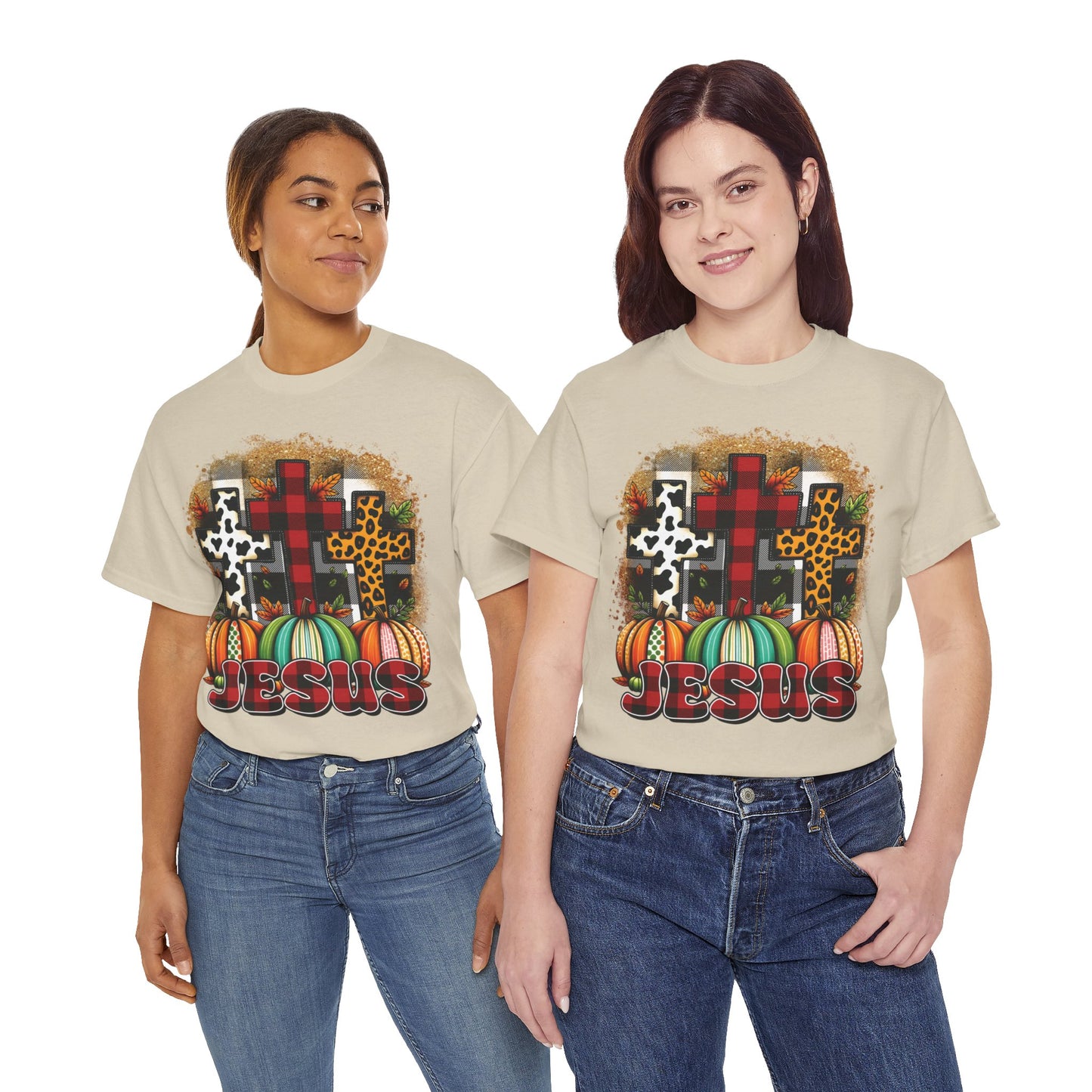 Faithful Harvest Cross Unisex Heavy Cotton Tee