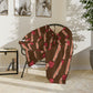 Personalized Name Velveteen Microfiber Blanket — Brown Patterned Custom Name Script Cozy Throw