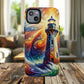 Vibrant Lighthouse Magnetic iPhone Case, Durable Protection for Everyday Adventure, Gift for Nature Lovers, Colorful iPhone Cover