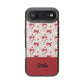 Personalized Rosette Coquette Floral Bow Clear iPhone, Samsung Cases — Custom Name Phone Cover
