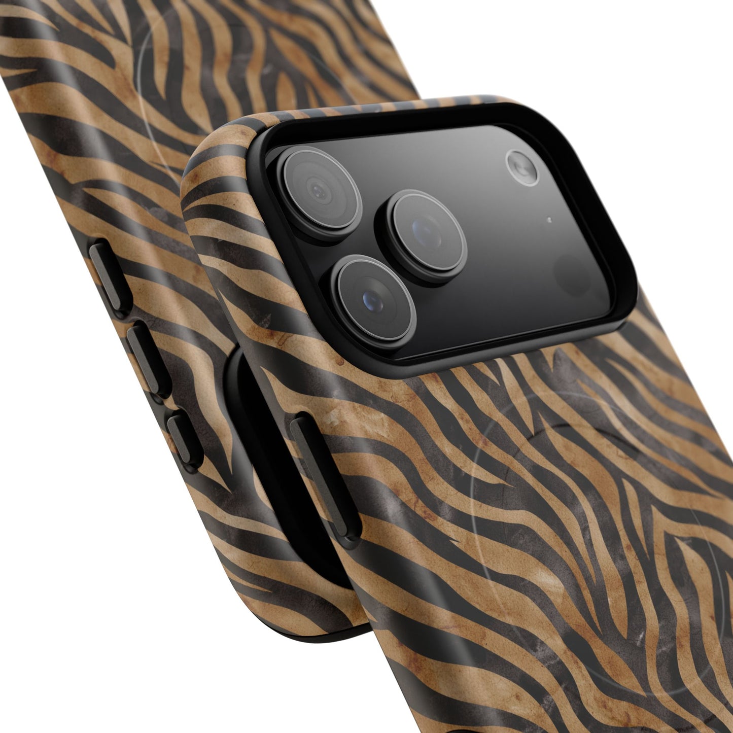 Tough Magnetic iPhone Case with Zebra Print, Stylish Protection for iPhones, Unique iPhone Accessory, Gift for Animal Lovers]
