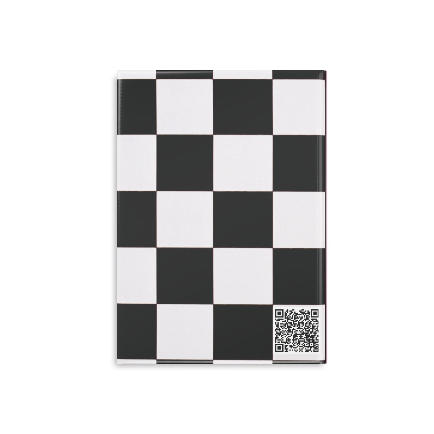 Black Checkered Charm Hardcover Notebook with Puffy Covers (PY)