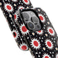 Crimson Spark Radiance Bold Floral Magnetic iPhone Cases, Stylish Tough Cases, Unique iPhone Accessories, Perfect Gift for Her, Trendy Tech Gear.