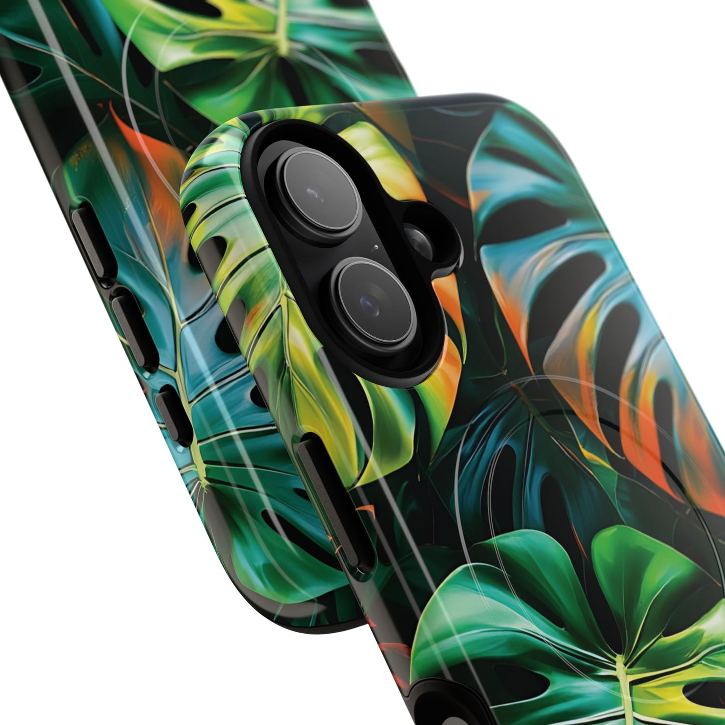Tropical Leaf Phone Case | Tough Magnetic Cases, iPhone Accessories, Gift for Him/Her, Phone Protection, Summer Style, Trendy Design