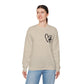 Faith and Floral Cross Unisex Heavy Gildan Blend™ Crewneck Sweatshirt.