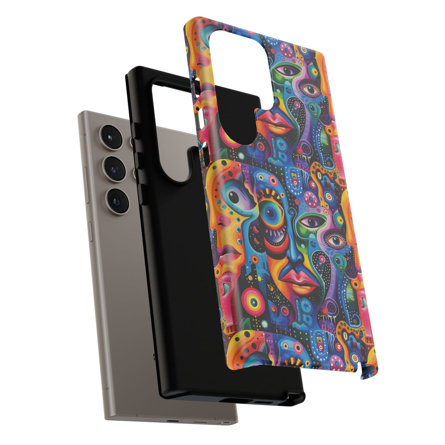 Psychedelic Visions Vibrant Samsung, iPhone and Google Pixel Phone Cases - Colorful Artistic Design