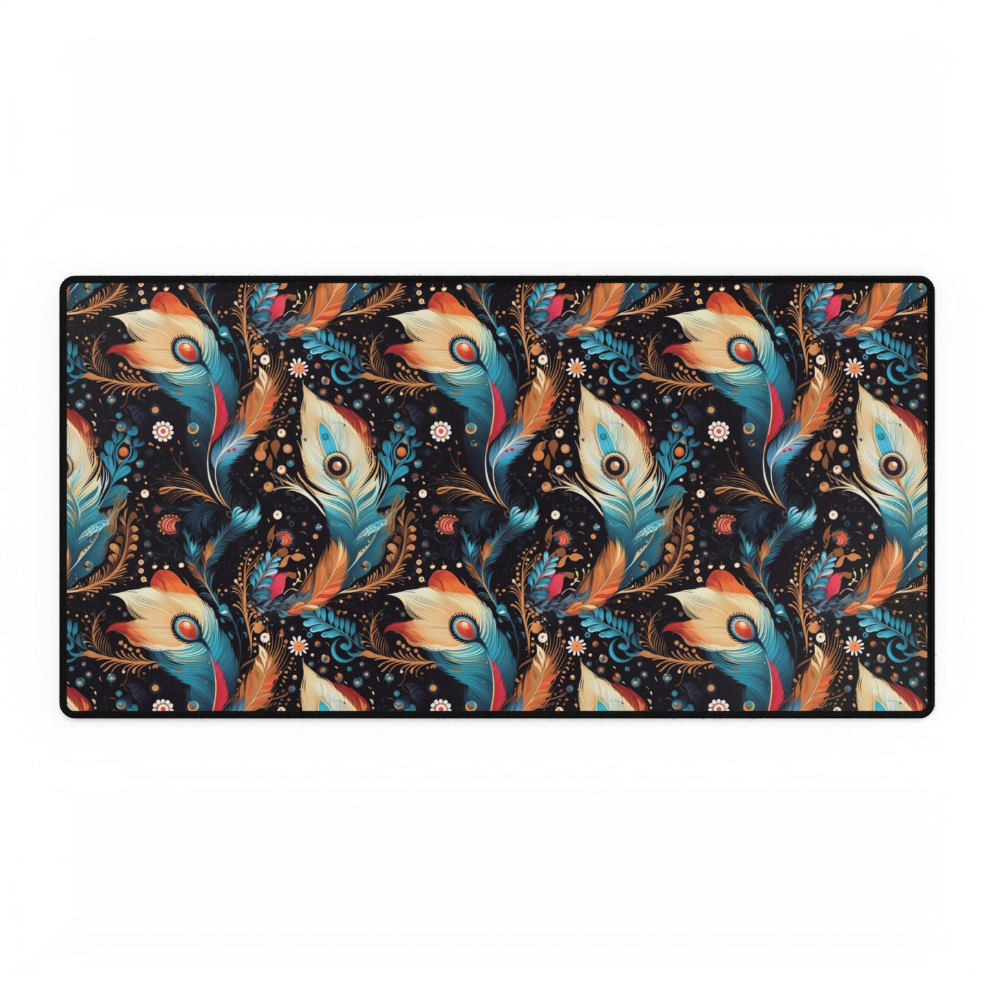 Ethereal Feathers Desk Mat