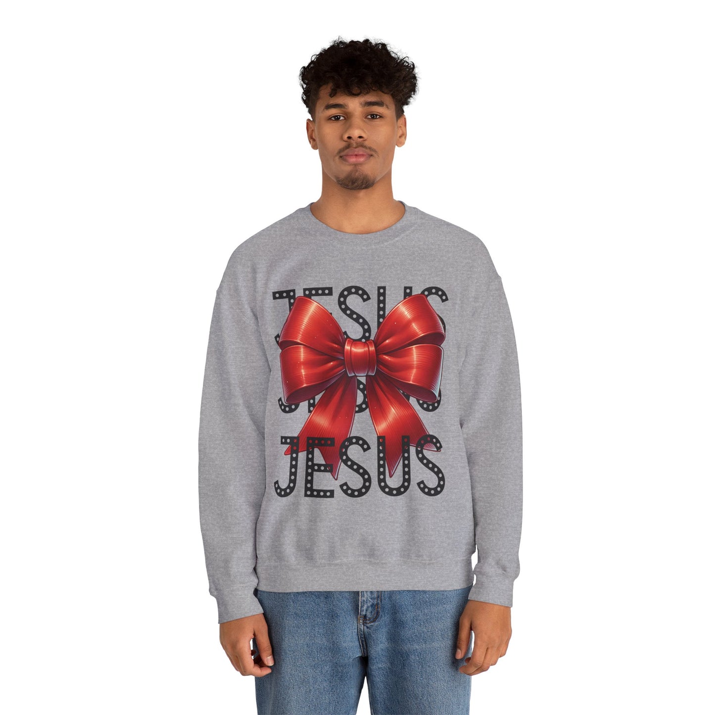 JESUS Unisex Heavy Gildan Blend™ Crewneck Sweatshirt.