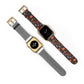 Autumn Bloom Floral Patterned Watch Band - Boho Chic Accessory, Gift for Her, Adjustable Strap for Smartwatch, Trendy Wristband, Floral Design.