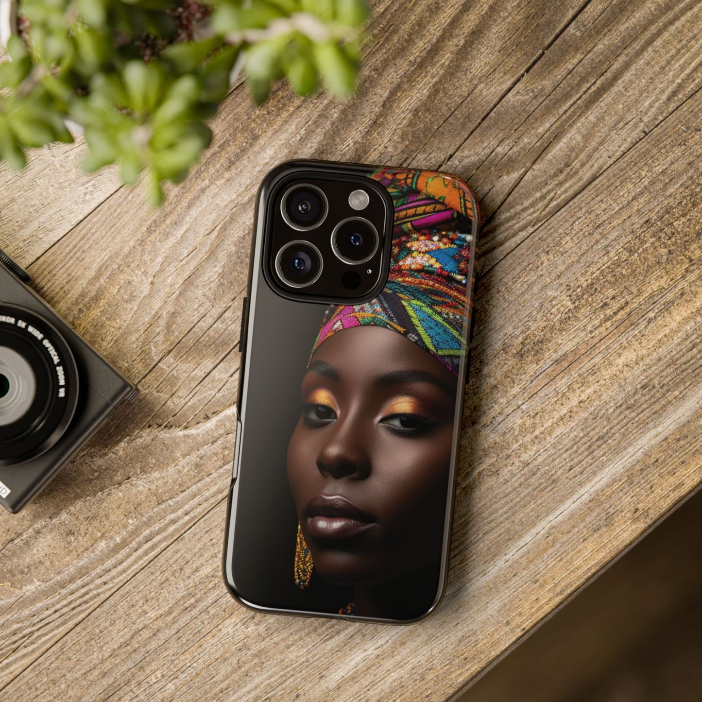 Regal Reflections: African Majesty Tough Google Pixel, iPhone and Samsung Cases.