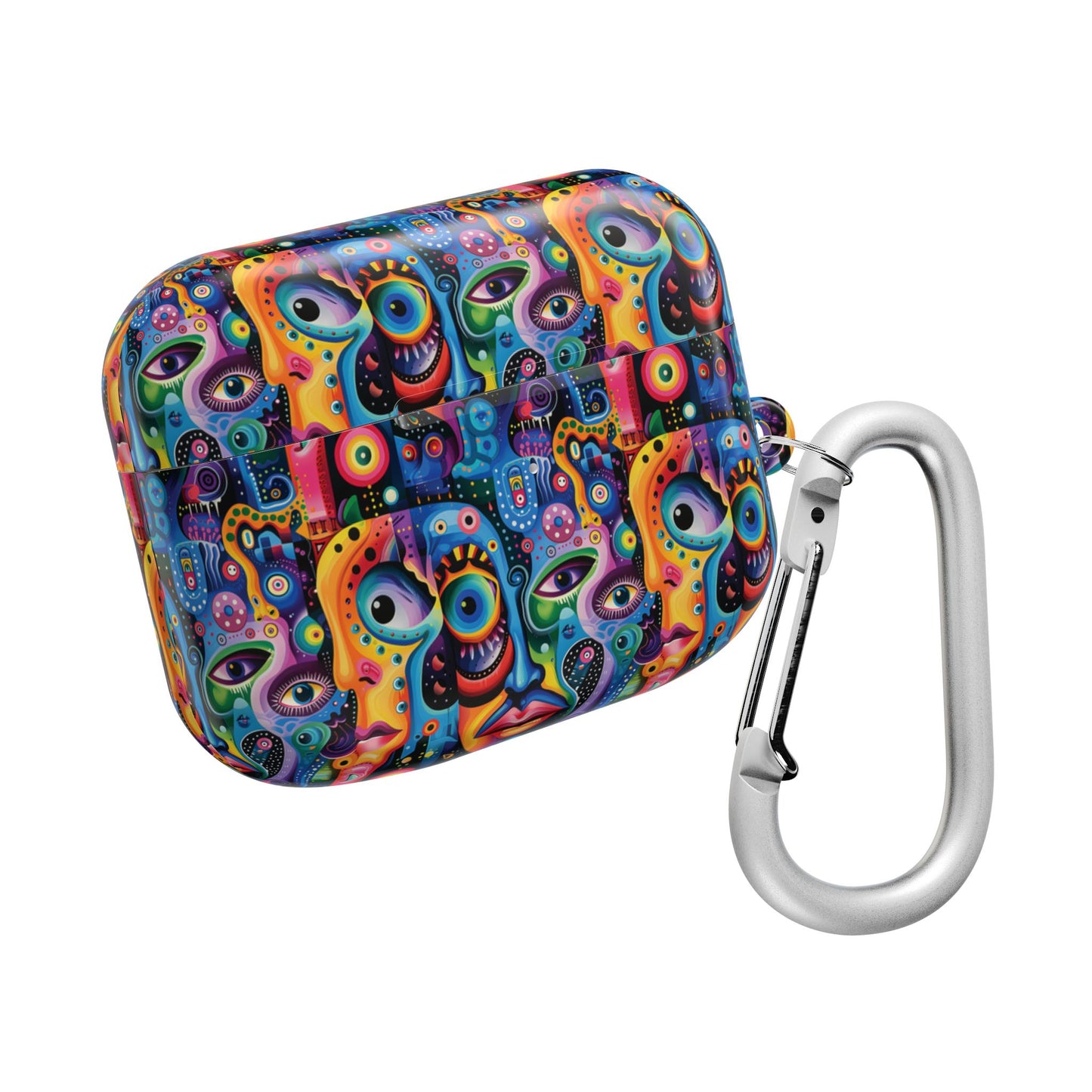 Psychedelic Visions Colorful Artistic AirPod Case - Unique Design for Music Lovers