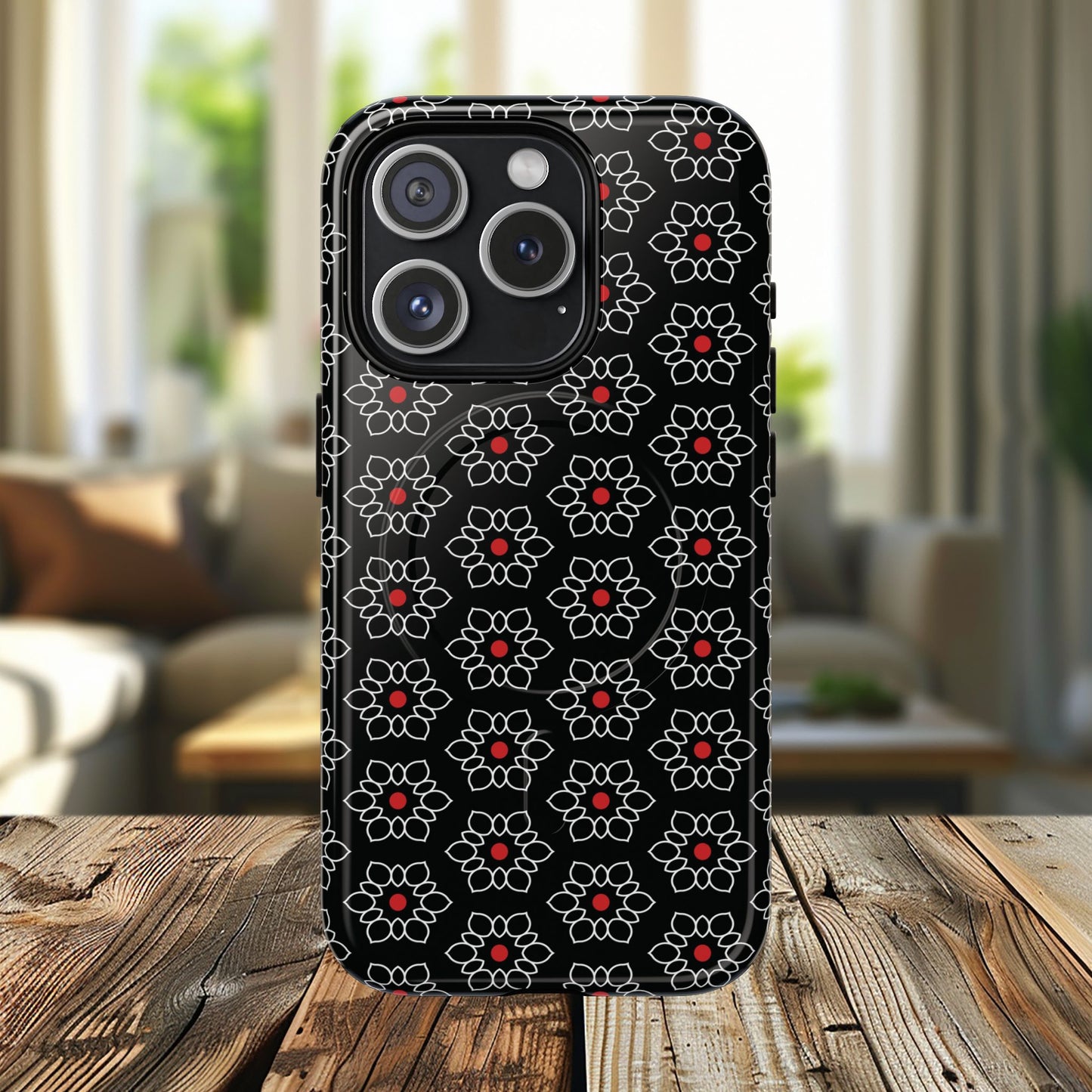 Floral Power Magnetic Tough iPhone Cover | Tough iPhone Cover, Floral Design, Custom iPhone Accessory, Gift for Her, iPhone Case