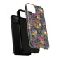 Chromatic Bloom Tough iPhone Magnetic Case, Tough iPhone Cover, Floral iPhone Accessory, Birthday Gift, Elegant Tech Decor, MagSafe Stained Glass Pattern.