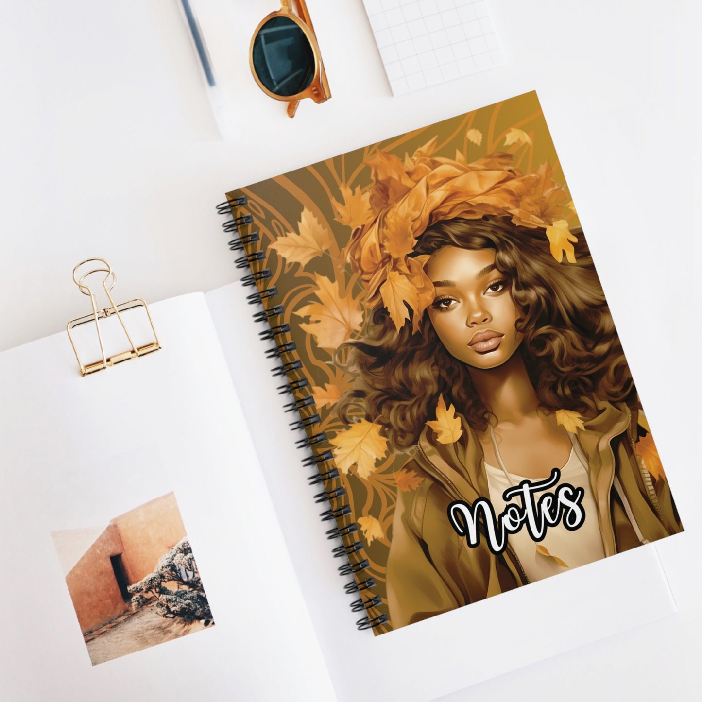 Autumn Inspired Spiral Notes - Notes, Fall Journal, Back to School Stationery, Unique Gift for Students, Cozy Writing Companion.