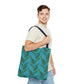 Turquoise Tropical Bliss Tote Bag