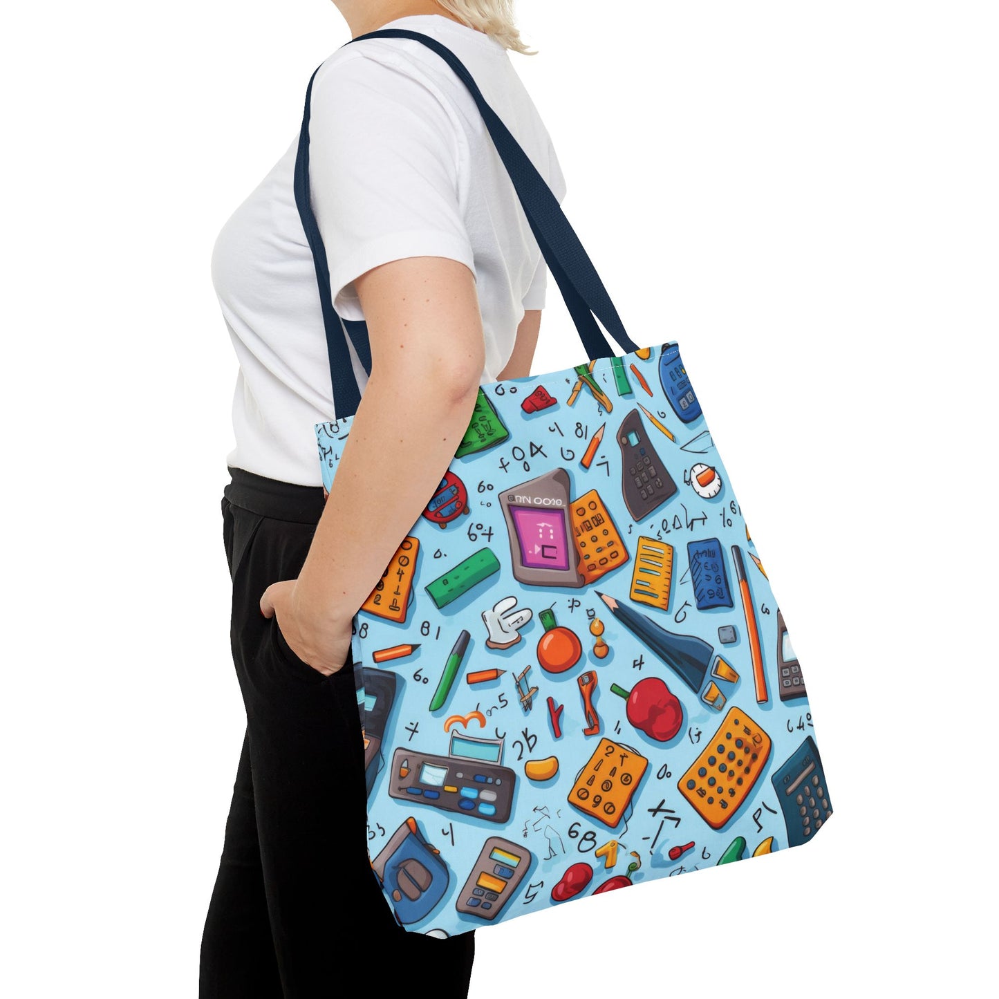 Blue Academic Adventures Tote Bag