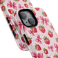 Strawberry Blush Coquette Magnetic Tough iPhone Cases - Funky Fruit Cases, Floral iPhone Cover, Trendy Gifts, iPhone Accessories, Strawberry Lover