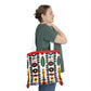 Afrobeat Harmony Shoulder Tote Bag - Colorful Everyday Accessory