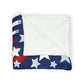 Patriotic Waves Soft Minky Blanket