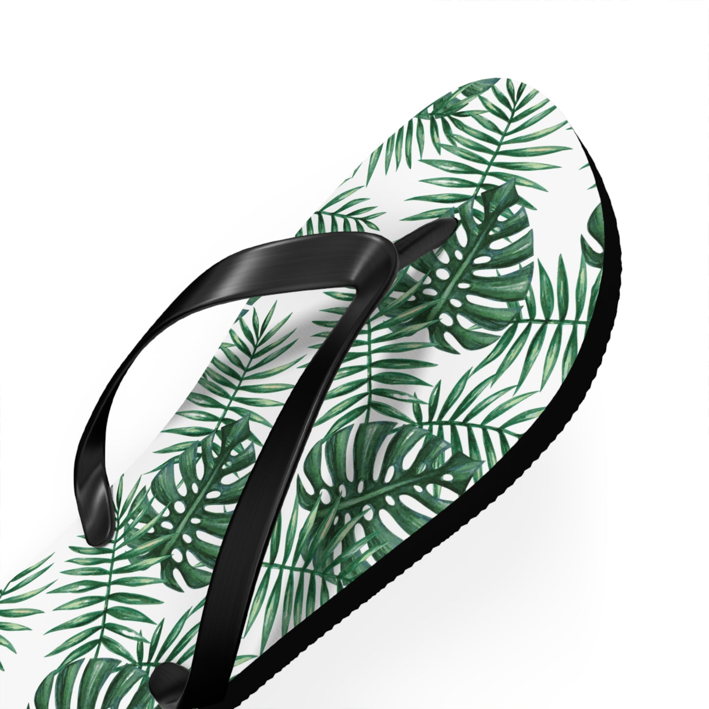 White Tropical Bliss Flip Flops