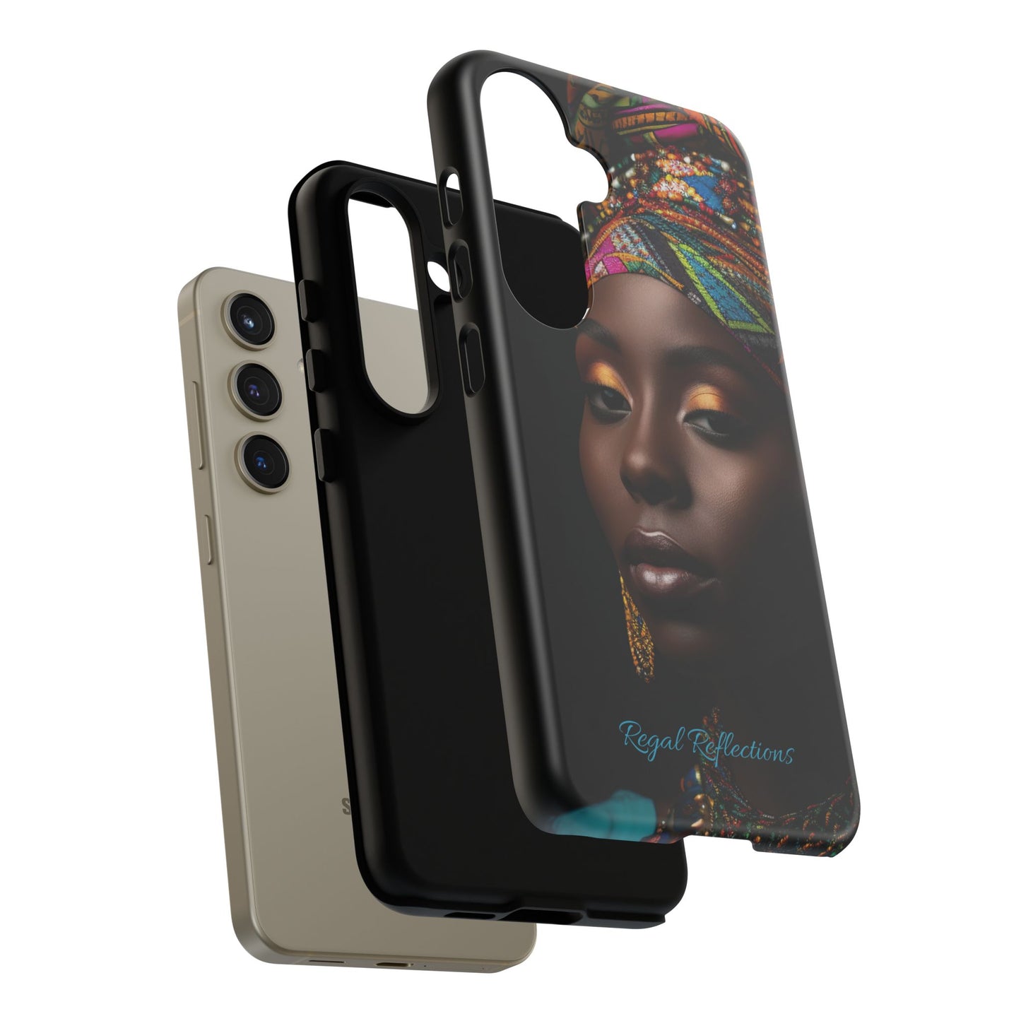 Regal Reflections: African Majesty iPhone, Samsung and Google Tough Phone Cases.