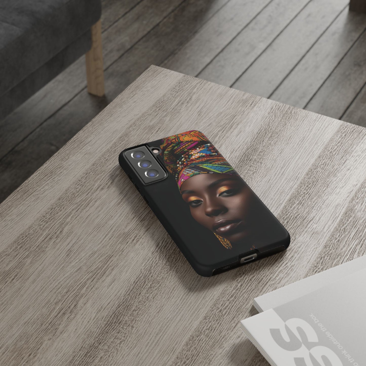 Regal Reflections: African Majesty Tough Google Pixel, iPhone and Samsung Cases.