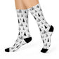 Winter Wonderland Cushioned Crew Socks - Comfortable DTG Print One-Size Style