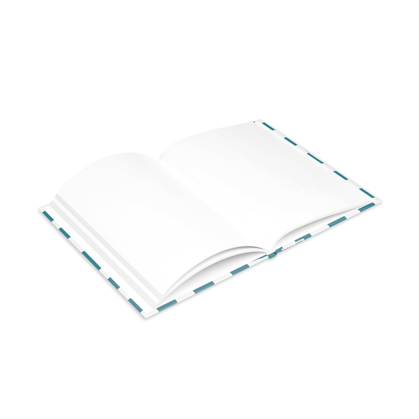 Teal Checkered Charm Hardcover Notebook with Puffy Covers (PY)