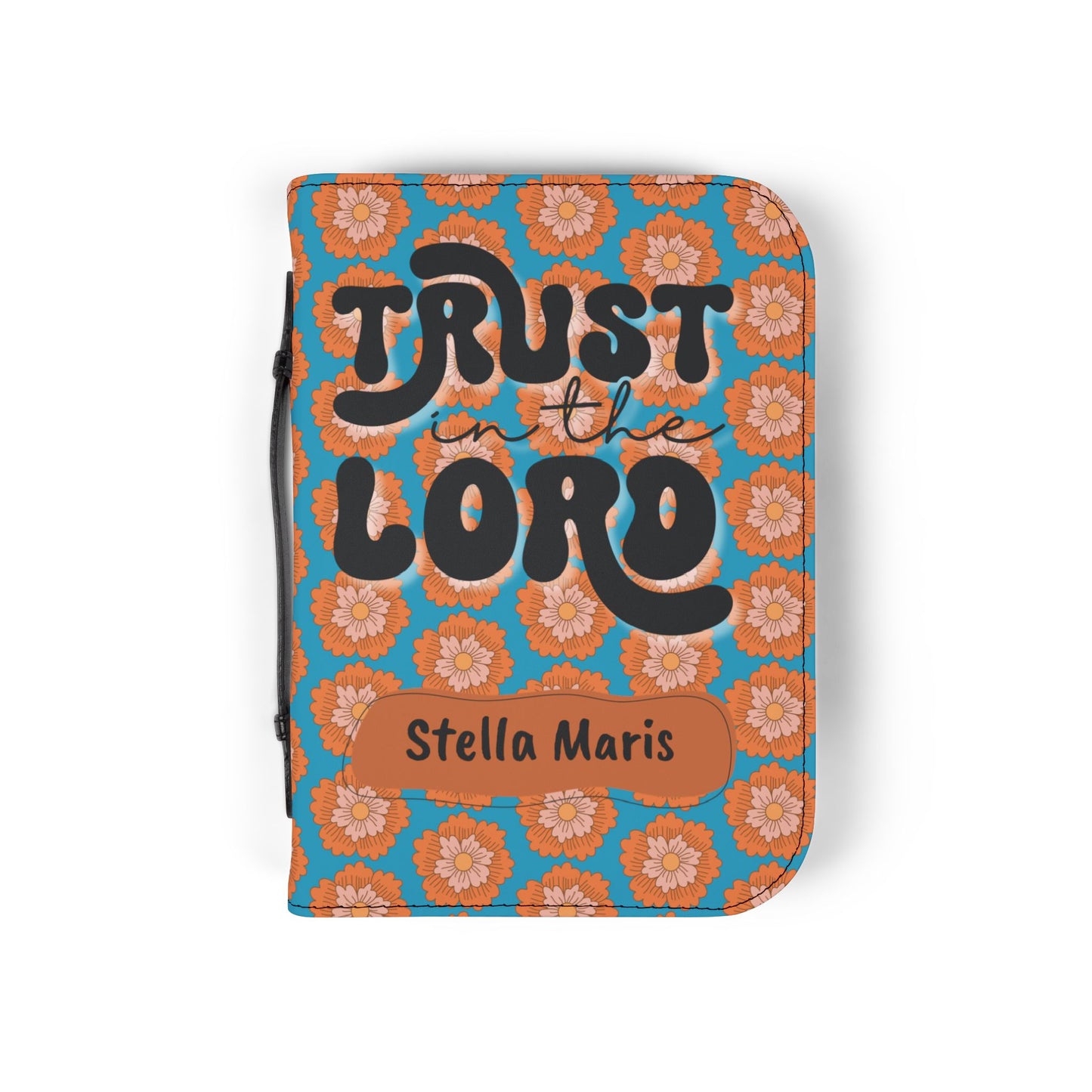 Personalized Floral Bible Cover - Trust in the Lord Design for Believers| Baptism | Christening | Anniversary | Birthday Gifts.