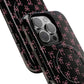 Coquette Chic Bow-Patterned Tough Magnetic iPhone Case, Stylish Gift for Her, Protective iPhone Cover, Trendy Accessory, iPhone Birthday Gift, Fashionable Tech