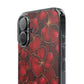 Velvet Petal Noir Floral Petal Clear Impact-Resistant iPhone and Samsung Case.