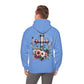 Faith and Floral Cross Unisex Gildan Hoodie Sweatshirt