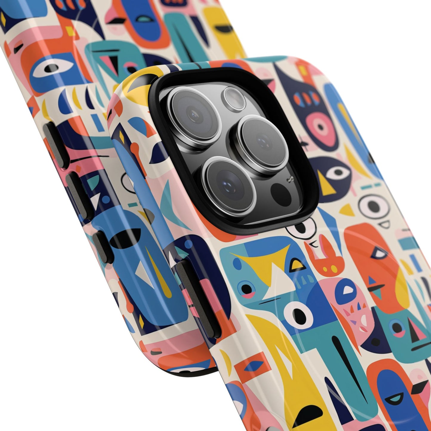 Vibrant Phone Case,  Magnetic iPhone Cover, Colorful Abstract Protection, Trendy Gift, Unique Tech Accessory, Art Phone Case