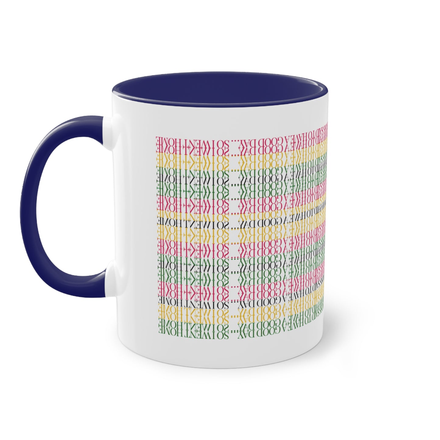 Two Tone Funny Hidden Message Mug - “My Boss said to have a good day… so I went home.”- Viral Optical Illusion Mug - Secret Sarcastic Work Message - Dishwasher Safe, Unique Gifts for Coffee Lovers, Home & Office Decor, Holiday Present.