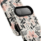 Personalized Floral Blush Garden Whisper Tough Magnetic MagSafe® iPhone® 13, 14, 15, 16, 17, Pro, Pro Max, Plus Cases (Custom Name).